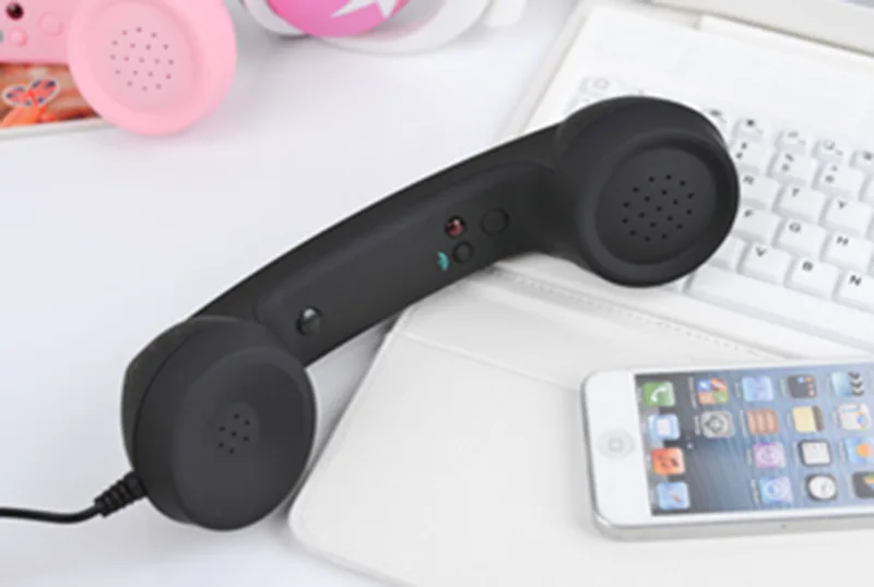 Новый микрофон с защитой от излучения 3 5 мм ретро телефонные гарнитуры сотовый