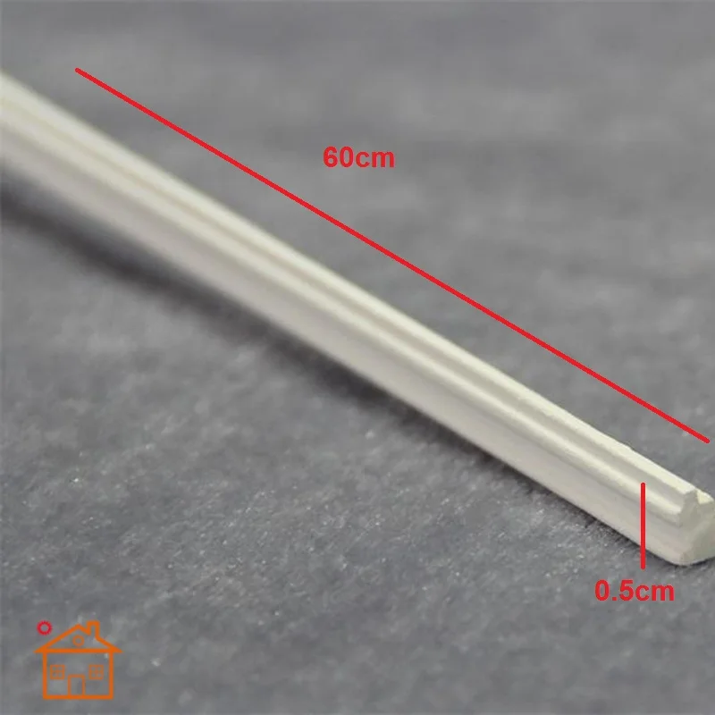 Dollhouse molding basswood dollhouse mini trim Waist wood line 1/12 scale L60*0.5cm #B005 | Игрушки и хобби