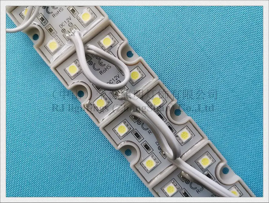 Светодиодный модуль SMD 5050 Светодиодный модуль Водонепроницаемая светодиодная лампа модуль для знака DC12V 4 светодиодный 0,96 W PC crust