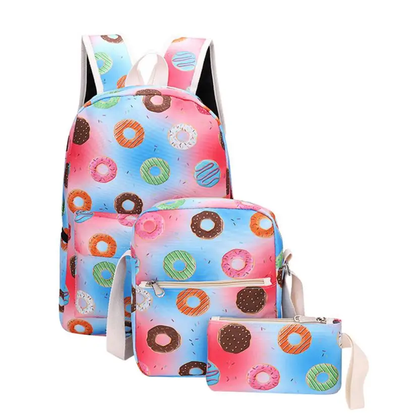 3 шт. модные школьные рюкзаки для девочек сумка через плечо ручки Студенческая