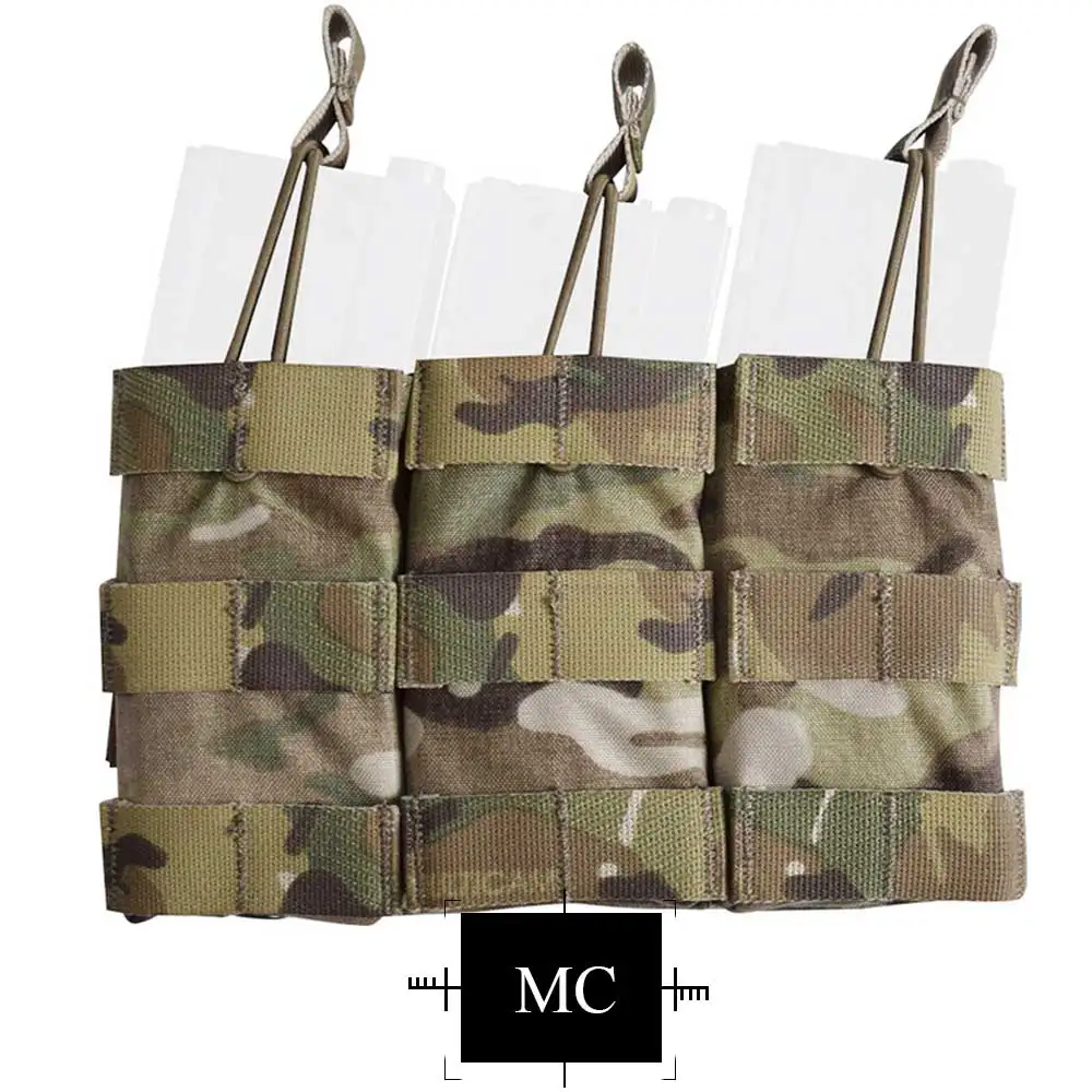 EMERSONGEAR тройной Открытый Топ маг Чехол тактический модульный журнал MOLLE Чехол для охоты Wargame военный Мультикам EM6355 - Цвет: MC