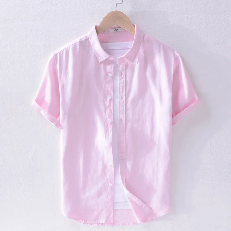 Новинка 2019 мужская рубашка в китайском стиле винтажном воротник стойка