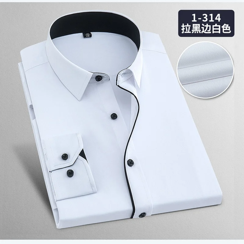 Зимние большие размеры 9XL 10XL однотонные деловые мужские рубашки Осенняя офисная рубашка 12XL13XL 14XL формальные розовые мужские рубашки с длинным рукавом