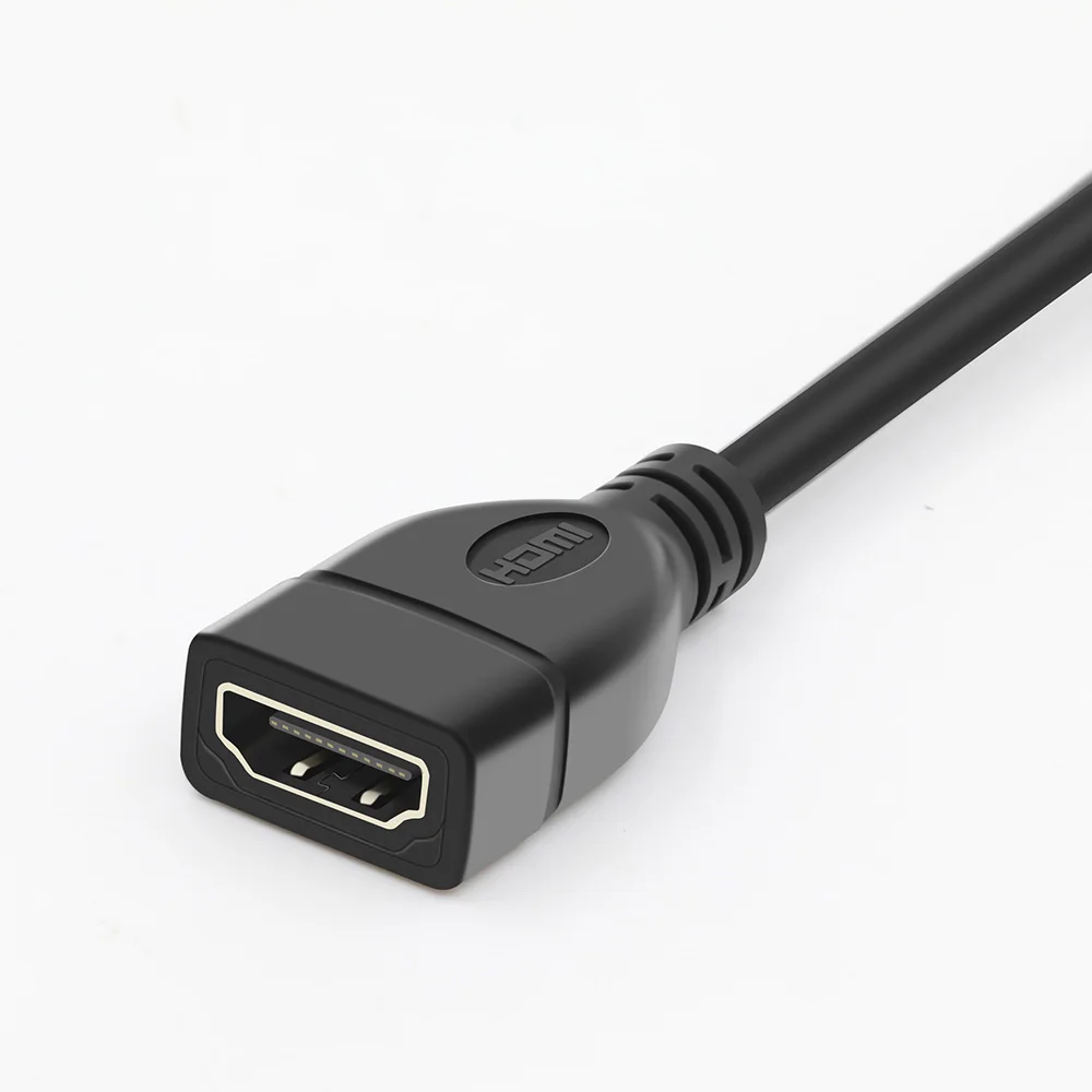 6 дюймовая Micro HDMI кабель мужчины к HDMI Женский адаптер конвертер 15 см Micro HDMI к HDMI кабель-удлинитель
