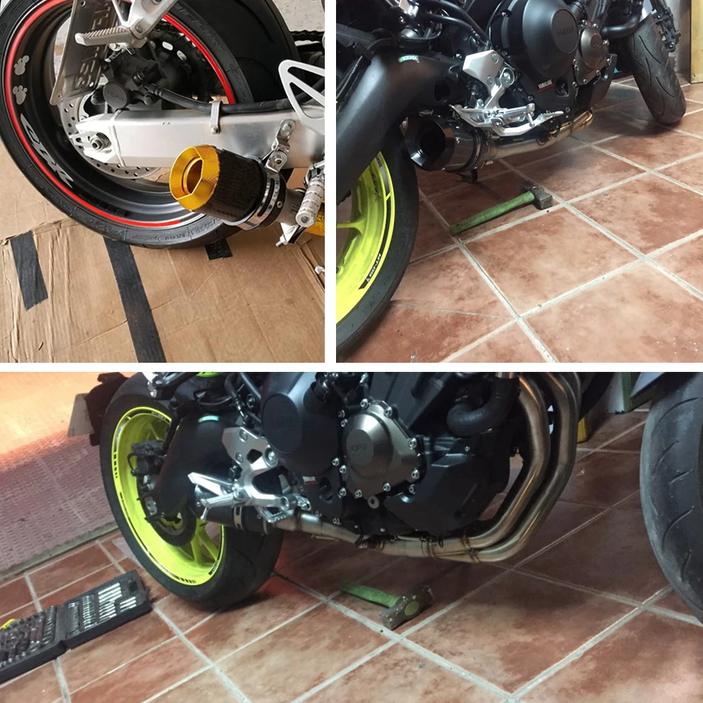 

ZSDTRP Universal Motorcycle Exhaust Pipe Muffler System Racing Escape Moto ATV Scooter KTM For AR YAMAHA FZ6 CB400
