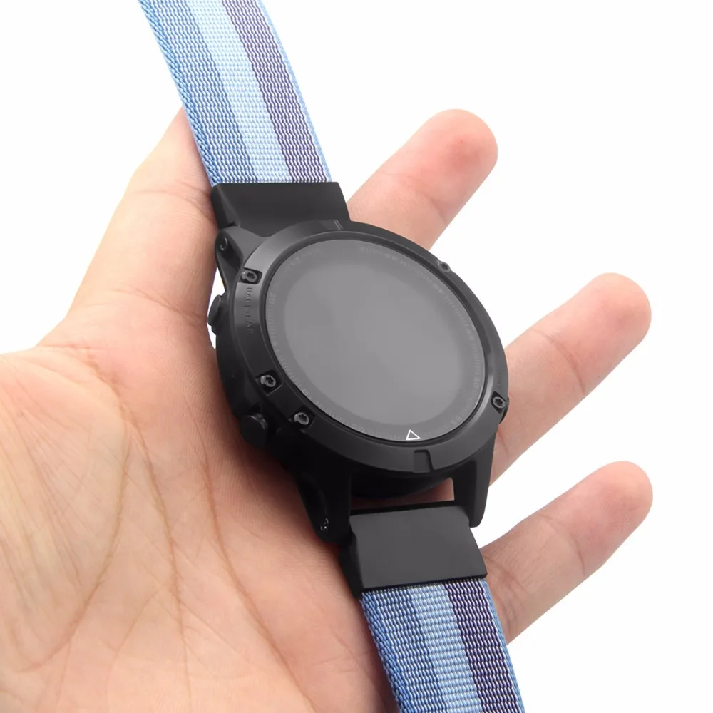 XBERSTAR Quick Release нейлон плетеный браслет на запястье ремешок для Garmin Fenix 5/Forerunner 935/подход S60 gps часы ремешки