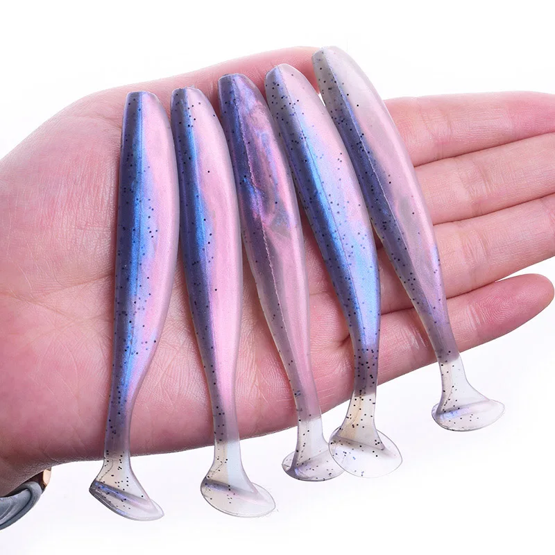 D Proleurre воблеры для ловли рыбы 95 мм 75 мм 50 мм shad T-tail Мягкая приманка, силиконовые приманки для ловли окуня щуки - Цвет: D