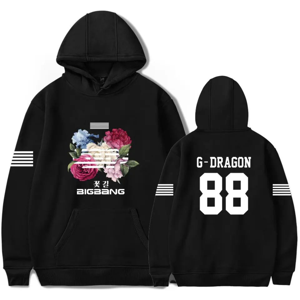 Мужская/женская весенняя хлопковая толстовка BIGBANG с длинным рукавом осенняя