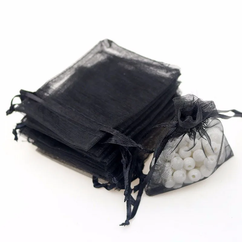 100 шт./компл. 7x9 см Прекрасный Свадебный Рождественский подарок сумка Organza органза сумки ювелирные изделия упаковка сумки и сумки вечерние подарки сумка