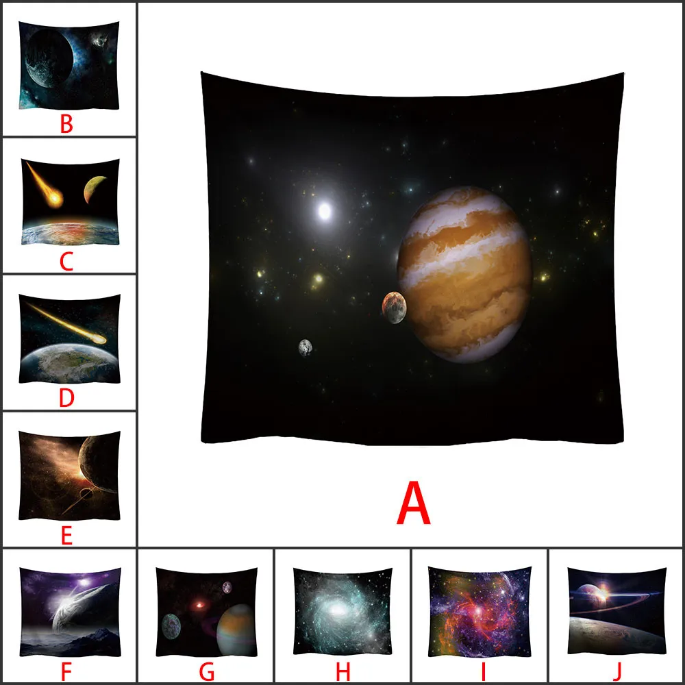 Настенный гобелен домашний декор гобелены для спальни гостиной планеты