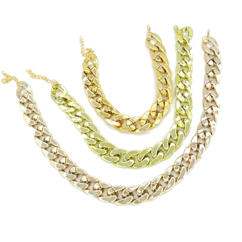 Модная Персонализированная золотая цепочка ошейник для Собак прочный