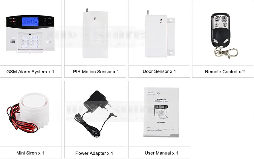 DIYSECUR 433 МГц Беспроводная Проводная GSM/SMS/текст/набор охранной сигнализации система автоматического набора зона защиты для хранения гаража домашний сад