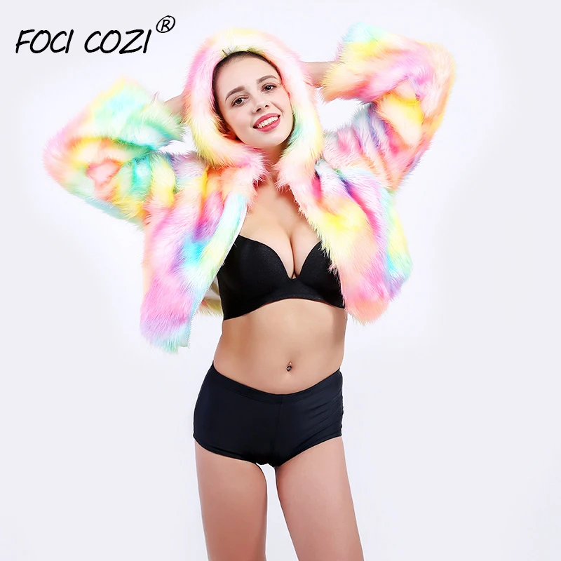 4XL Красочный Светодиодный светильник костюмы светящееся пальто танцевальное шоу пальто из искусственного меха для ночного клуба Рождественская Верхняя одежда Куртка звезда дискотека