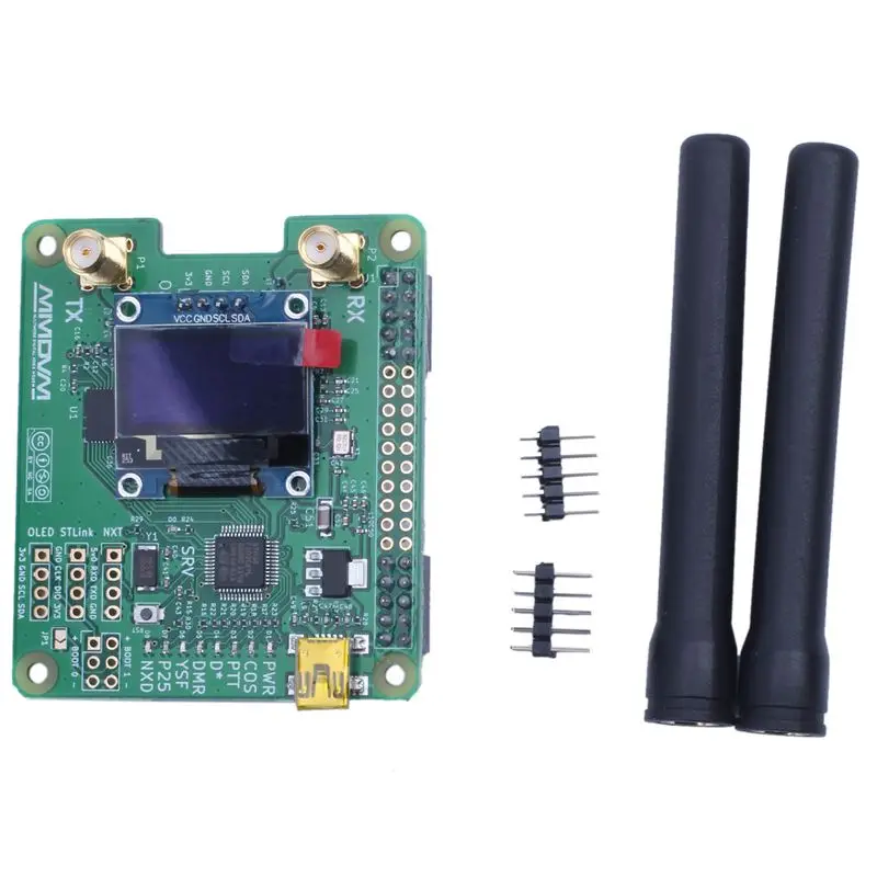 MMDVM_HS_Dual_Hat Duplex MMDVM Hotspot P25 DMR YSF NXDN Pi Revision 1 0 + OLED | Компьютеры и офис