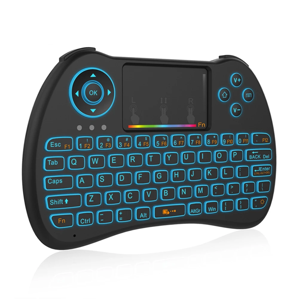 Оригинальный H9 мини Беспроводной Клавиатура 2 4 ГГц Air Мышь с RGB подсветкой