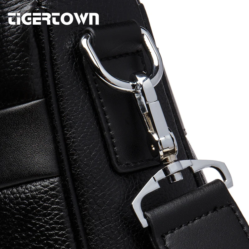 TigerTown New 100% Genuine Leather Men's Handbag Business Cross Shoulder Bags Real Messenger Computer Laptop bag | Багаж и сумки