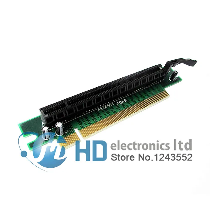 Переходная карта PCI E Express x16 на 90 градусов под прямым углом для ПК 1U 2U|card faces|card 4gbcard