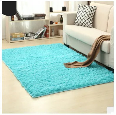 Royal blue Плюшевый мягкий ворсистый ковер для гостиной, спальни, теплый коврик из искусственного меха, Нескользящие Коврики для домашнего декора - Цвет: Royal blue