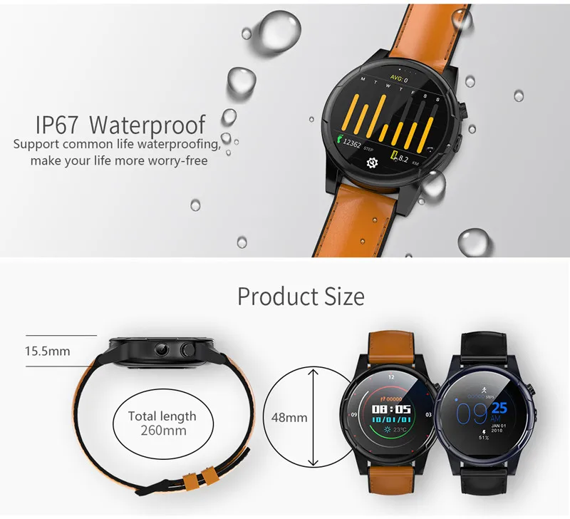 1,6 дюймов бизнес Смарт часы Wi-Fi 4G сеть 3g+ 32G bluetooth smartwatch смартфон Спорт сердечный ритм gps Sim карта мобильный телефон