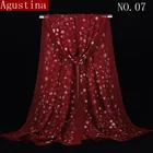 Шифоновый шарф Agustina, дизайнерский брендовый Дамский платок с принтом, роскошная длинная модная шаль высокого качества