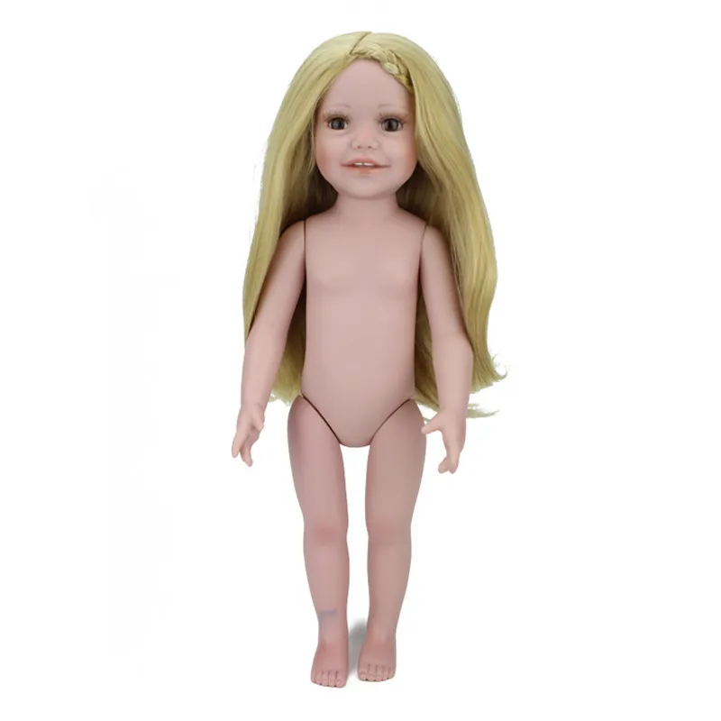 Bebe Кукла Reborn Girl 17 дюймов DIY силиконовая кукла Reborn игрушки Виниловые обнаженные куклы реалистичные куклы Reborn Baby игрушки для детей Brinqued