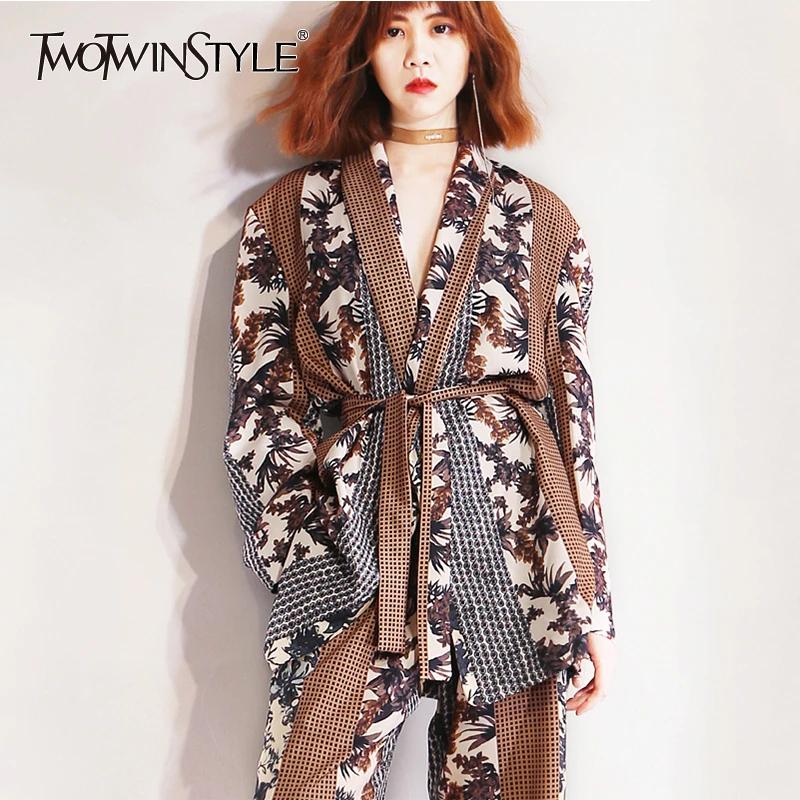 Женский комплект из двух предметов TWOTWINSTYLE костюм с длинным рукавом и поясом