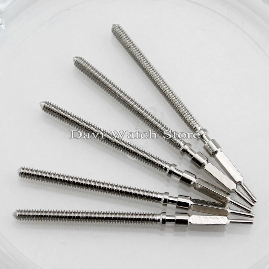 Fit eta 6497,6498, Чайка st36 316L стальной механизм короны комплект стебли часов - Цвет: 5pcs