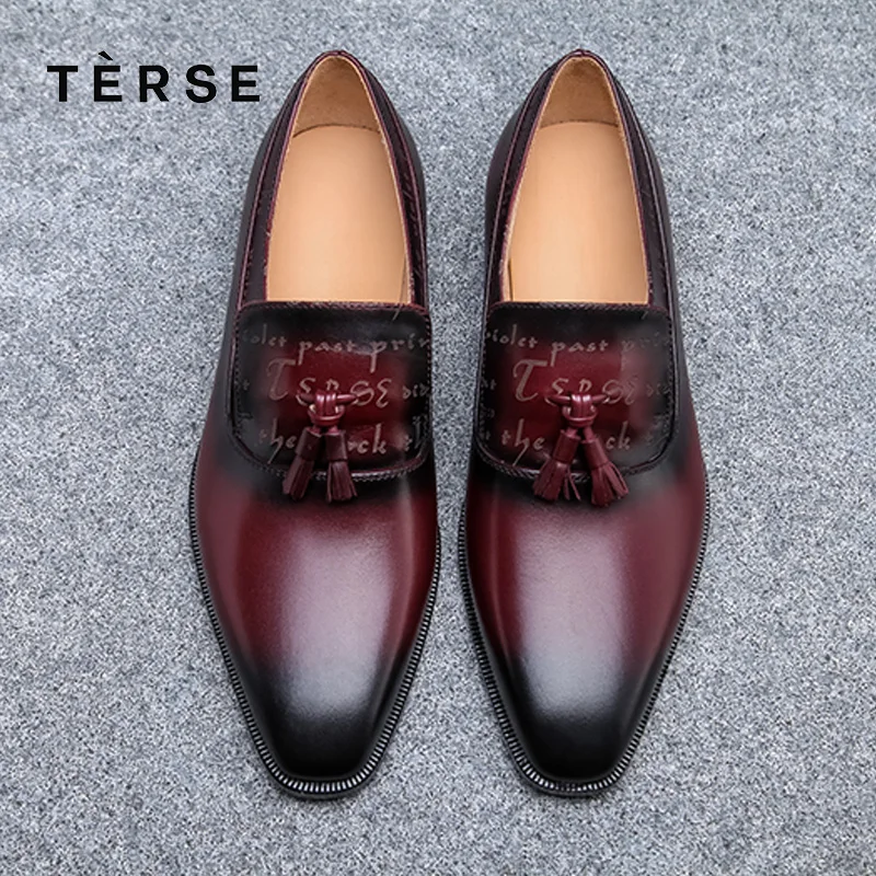 TERSE/Новинка Мужская обувь Модельная повседневная ручной работы из натуральной