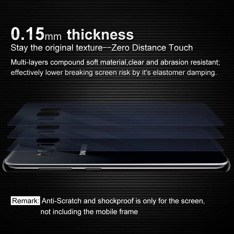 Полное покрытие Экран протектор для Samsung Galaxy A8 2018 IMAK гидрогель Плёнки задняя