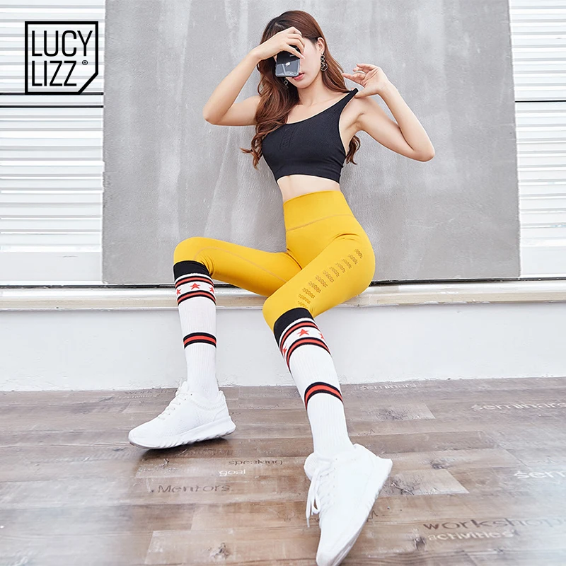 Леггинсы пуш ап спортивные женские штаны для фитнеса с высокой талией йоги