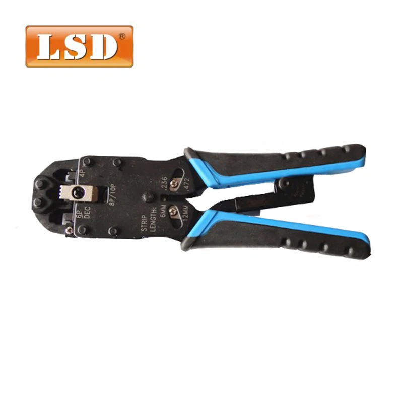RJ45 обжимные плоскогубцы LT 200R модульный обжимной инструмент RJ10 RJ11 RJ12 сетевой