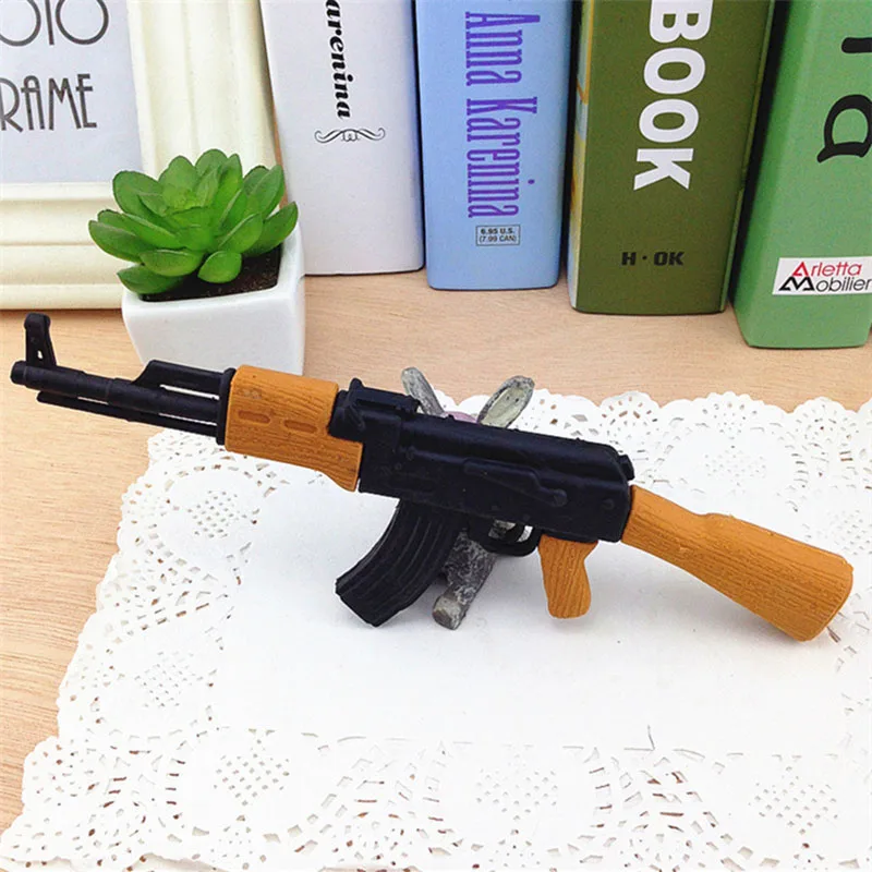 1 шт. 3D моделирование AK47 пистолет карандаш ластик для мальчиков творческие
