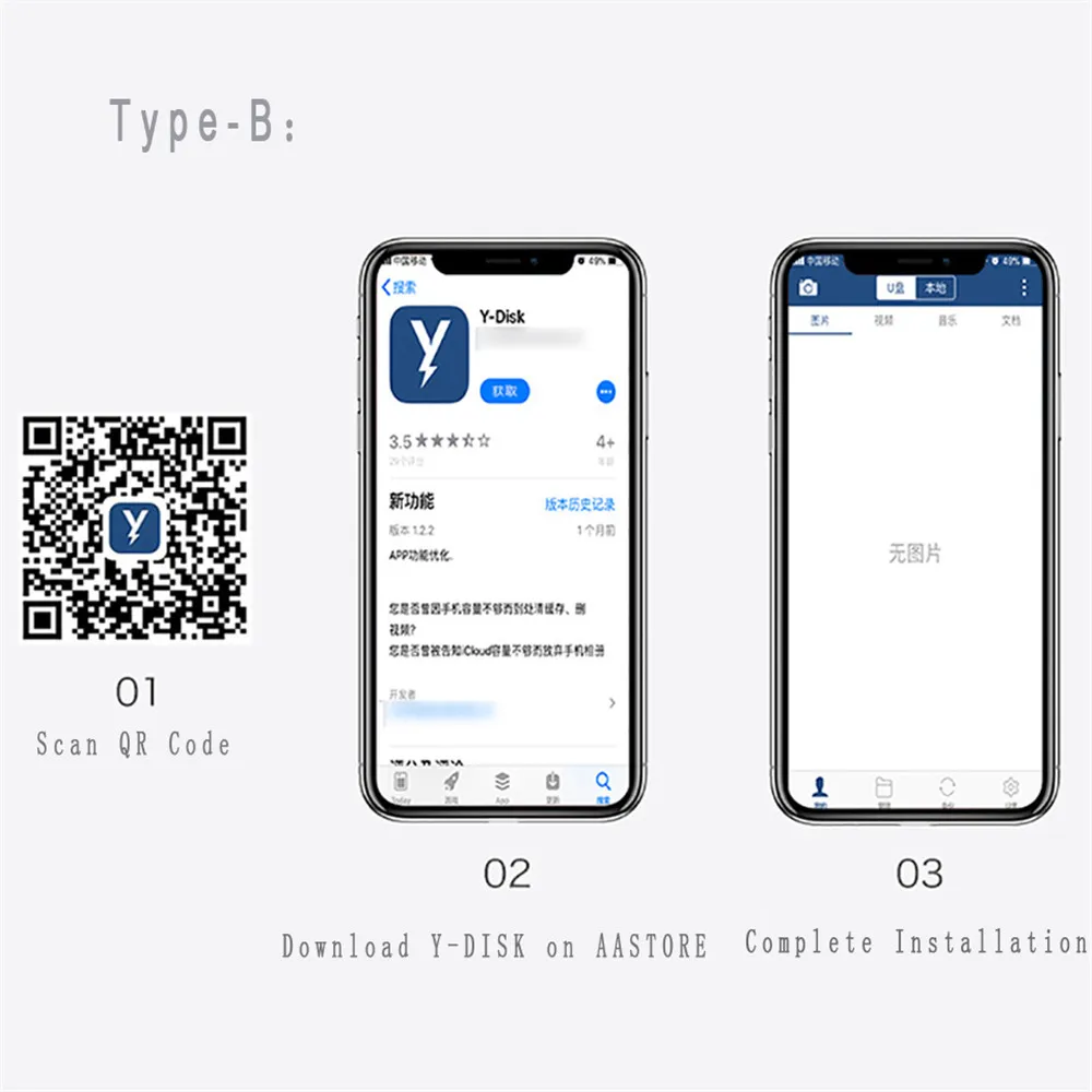 4 в 1 Многофункциональный OTG USB диск Type c Lightning Android USB3.0 зашифрованный флеш