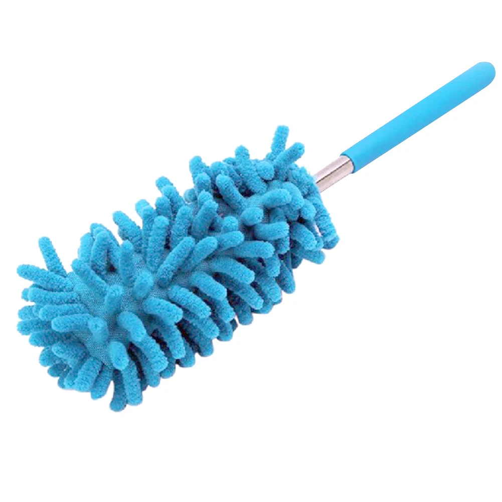 Sky blue Бытовая телескопическая Волшебная тряпка из микрофибры Чистящая Щетка для машины пылеочиститель пыли для пыли Зеленый Красный выдвижная ручка - Цвет: Sky blue