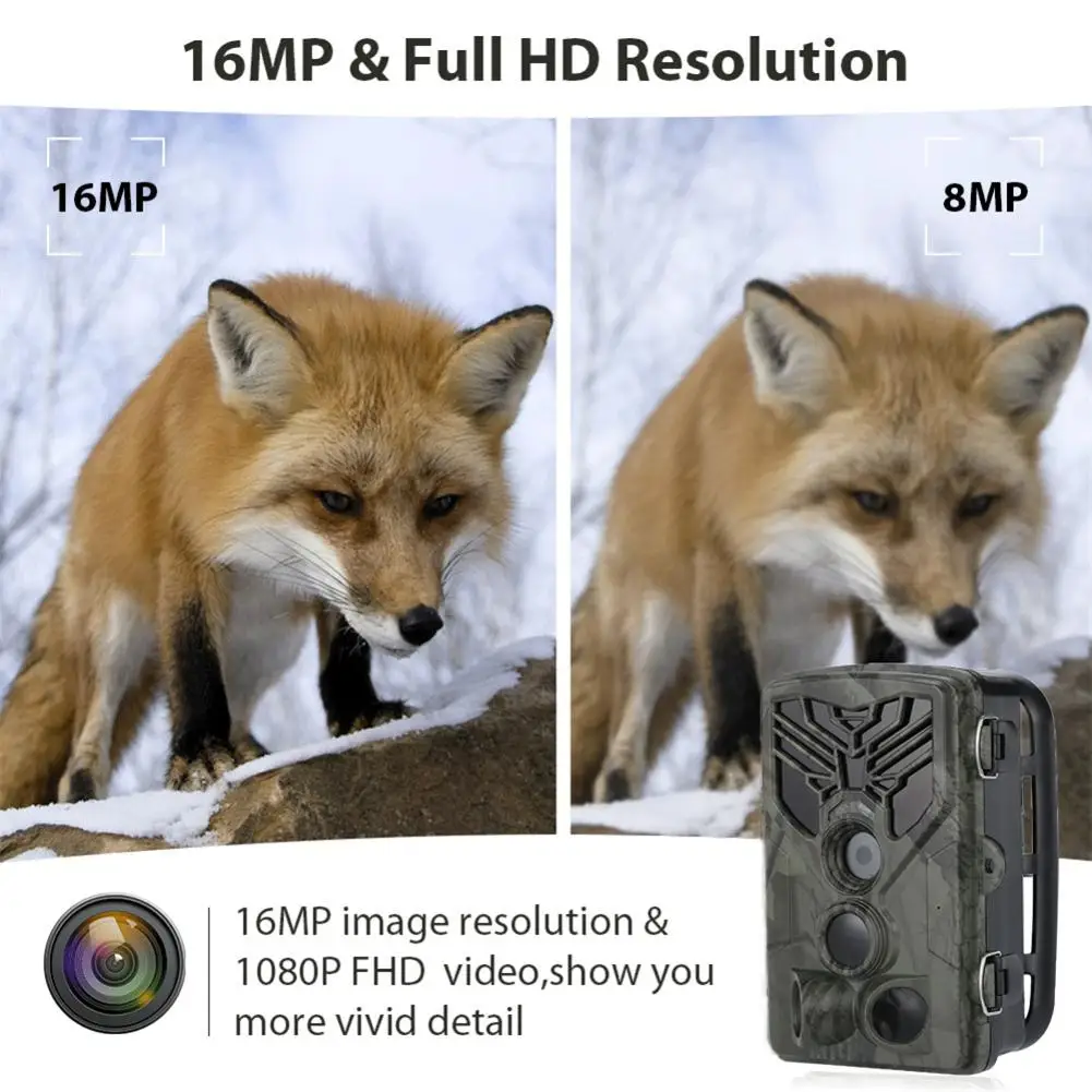 HC801A охотничья тропа ночная версия камера для дикой природы s 16MP 1080P IP65 фотоловушка