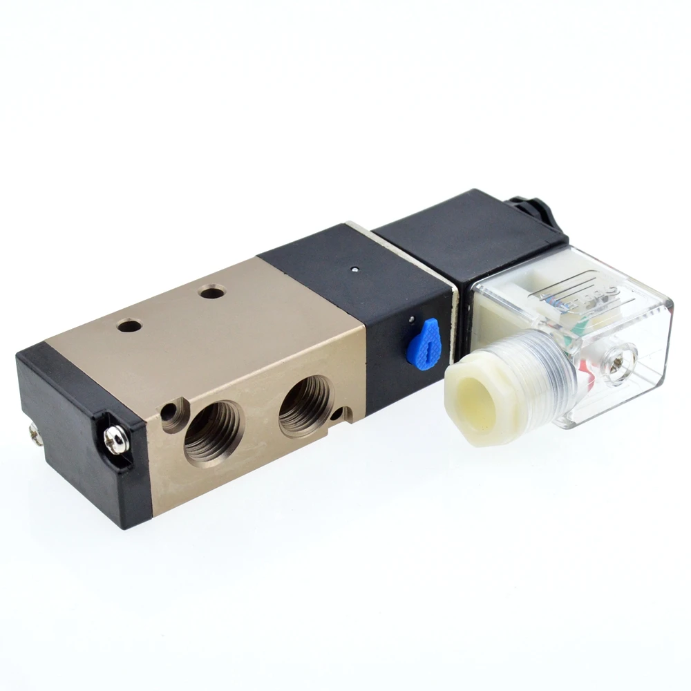 

4V210-08 5 Way 2 одинарный соленоид клапан AC 220V давление 1,5 ~ 8 kgf/cm2