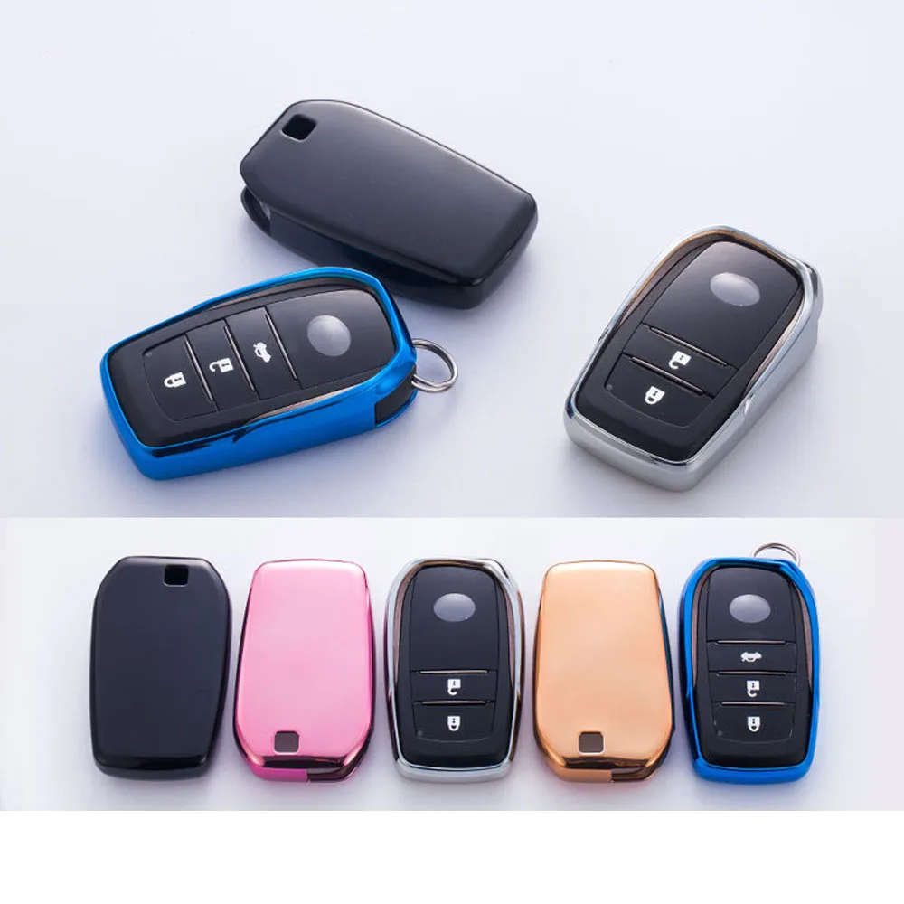 Мягкий ТПУ чехол для дистанционного ключа от машины Toyota Chr C hr Land Cruiser 200 Avensis Auris