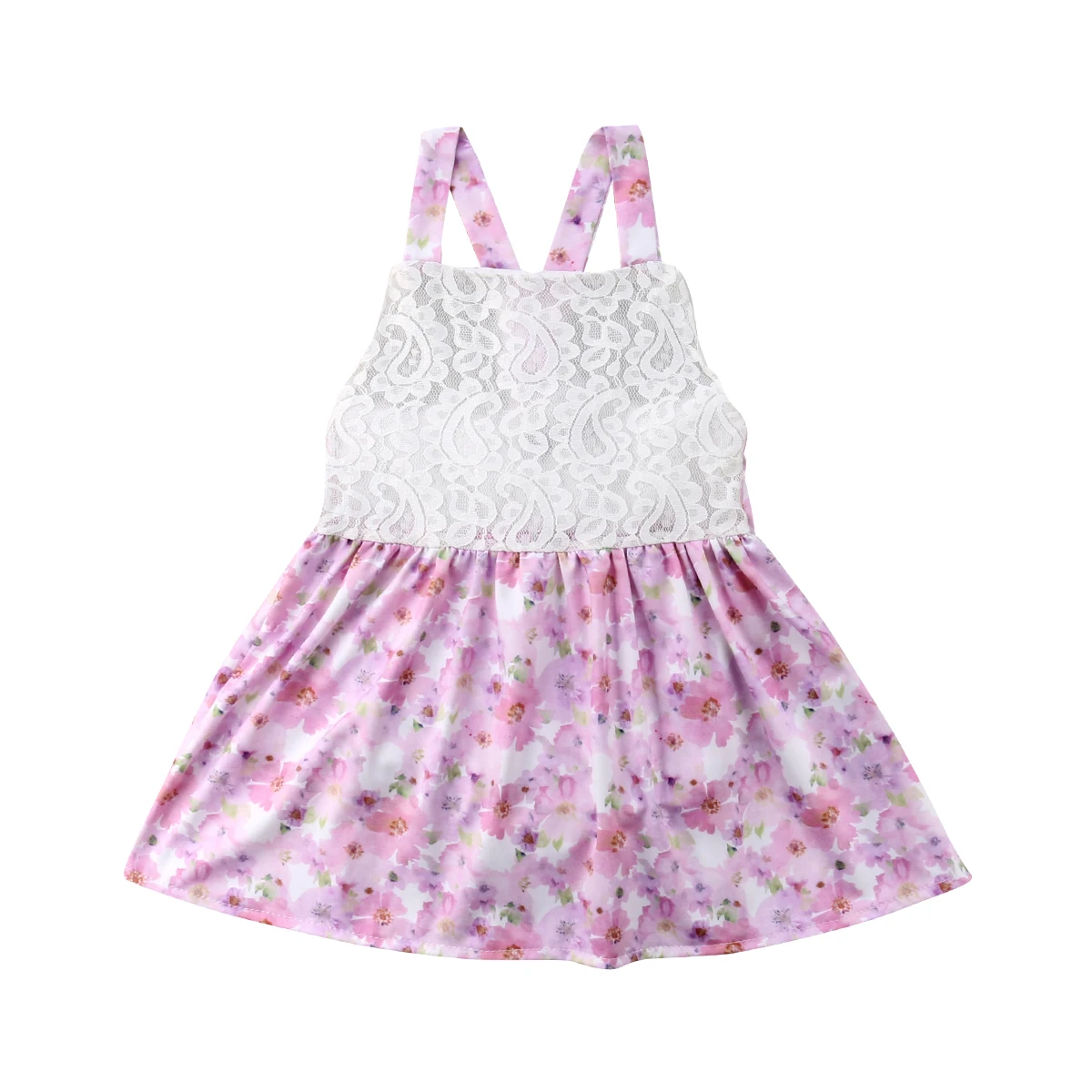 2018 NEW fashion sweet Newborn Infant Baby Girl Floral sleeveless Jumpsuit Bodysuit Clothes Outfits wild summer lovely CH |