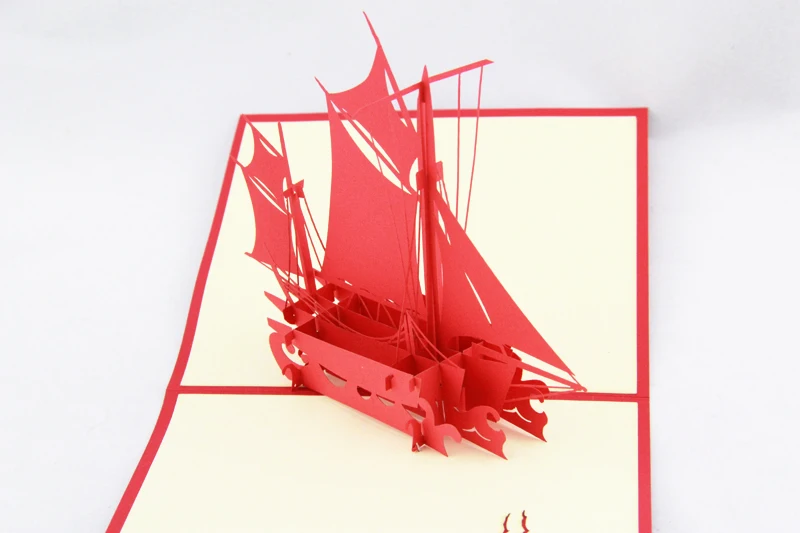 Гладкая поздравительная открытка/3D карта kirigami/открытки ручной работы подарок