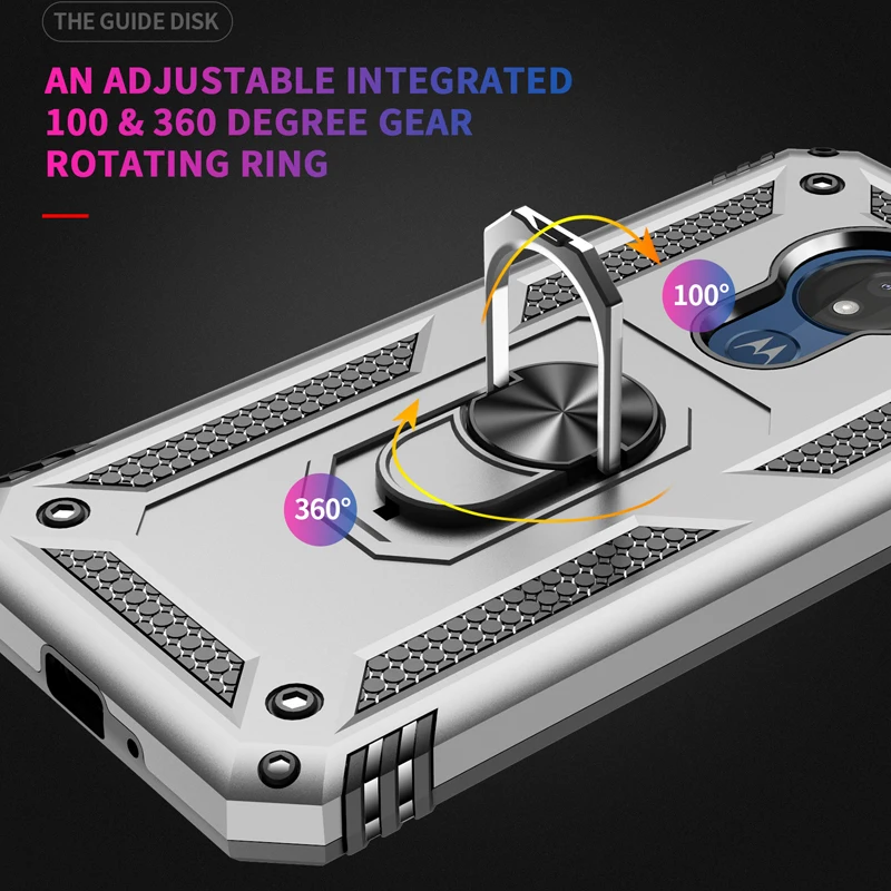 Роскошный чехол для телефона Motolola MOTO G7 Power с магнитным кольцом-держателем