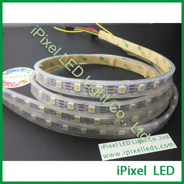 Широкоформатная Светодиодная лента SK6812/WS2812B SMD5050 60 светодиодов/м желтая теплая