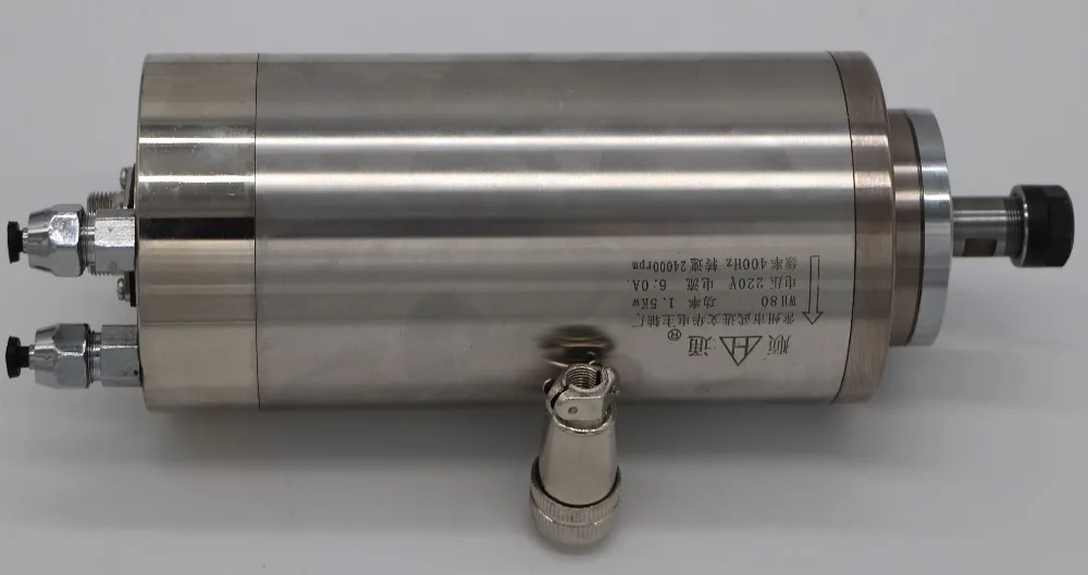 80 мм 6A 1 5 кВт водяное охлаждение CNC Шпиндельный двигатель VFD 13 шт. ER11 Цанга