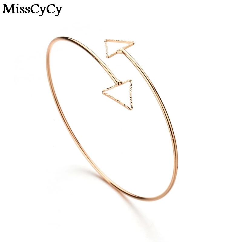 MissCyCy 2016 новое поступление в стиле панк золотой цвет браслеты-манжеты для женщин