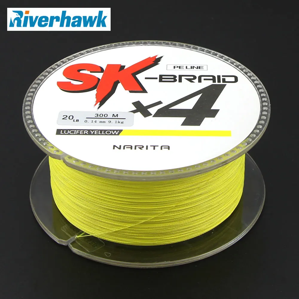Леска плетеная SK X4 4 нити 300 м 10LB 8|braided line|fishing linebraided fishing line |