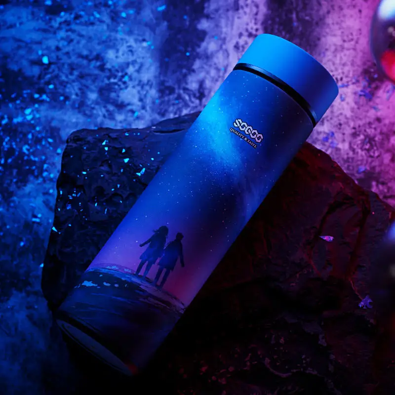 Style H Cute fashion thermos bottle thermos mug stainless steel tumbler vacuum flask water bottle termica stainless thermos WZD080 - Цвет: Style H