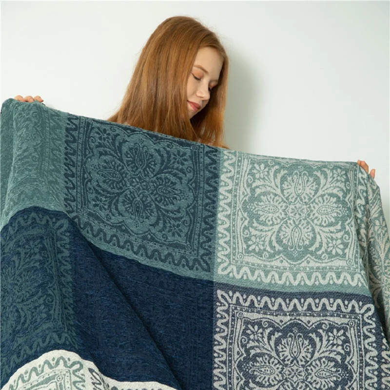 

Nordic Simple Modern Soft Cloth Fabric Sofa Blanket Super Soft Blanket On The Bed Multi-functional Sheets For Sofa Art Blanket