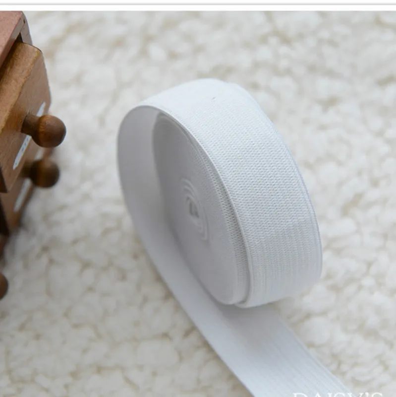 

5m/lot 2.5cm high quality rubber elastic band for DIY garment trousers sewing accessories