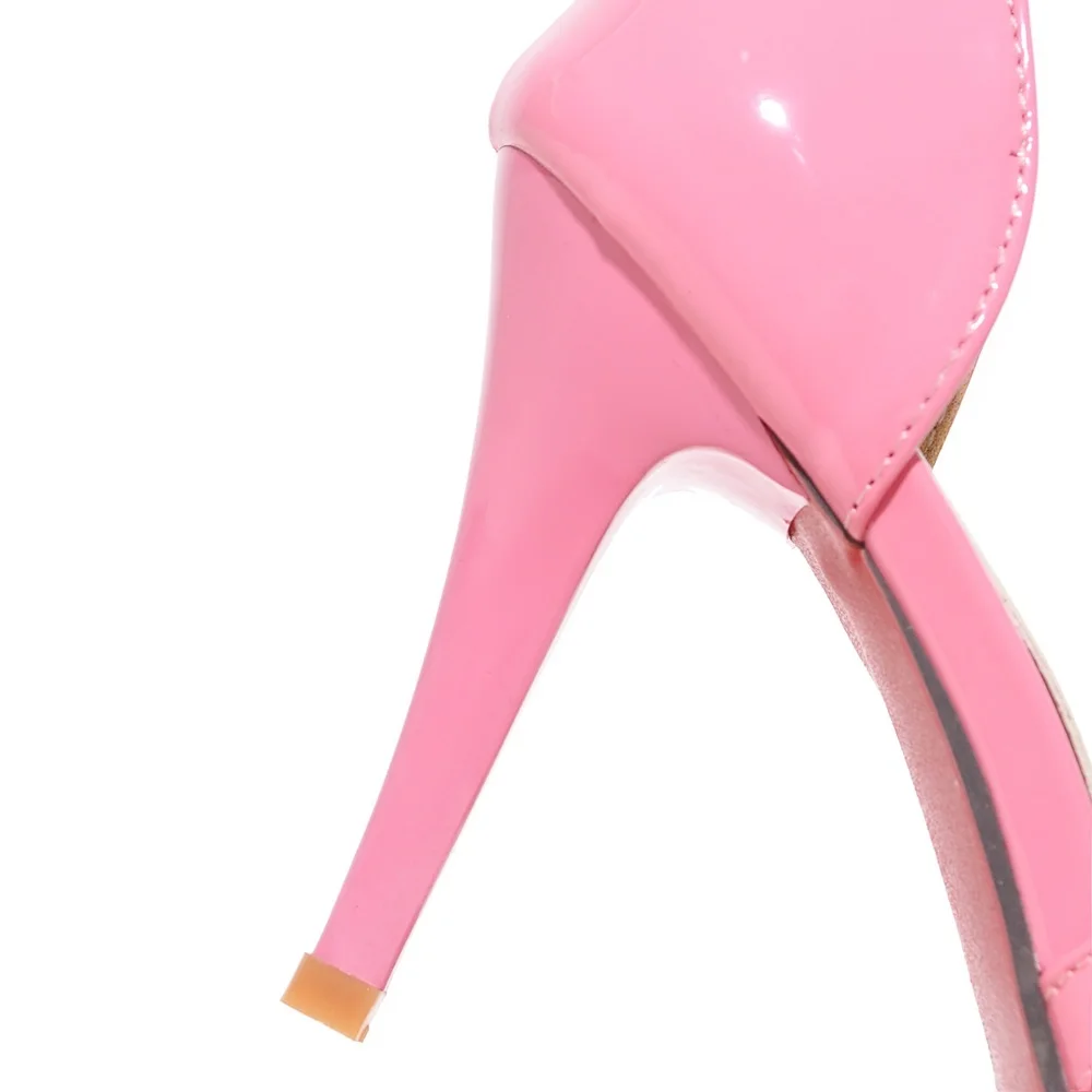 

Smirnova big size 34-43 2018 summer shoes stiletto high heels pointed toe party shoes solid color cross-tied women sandals
