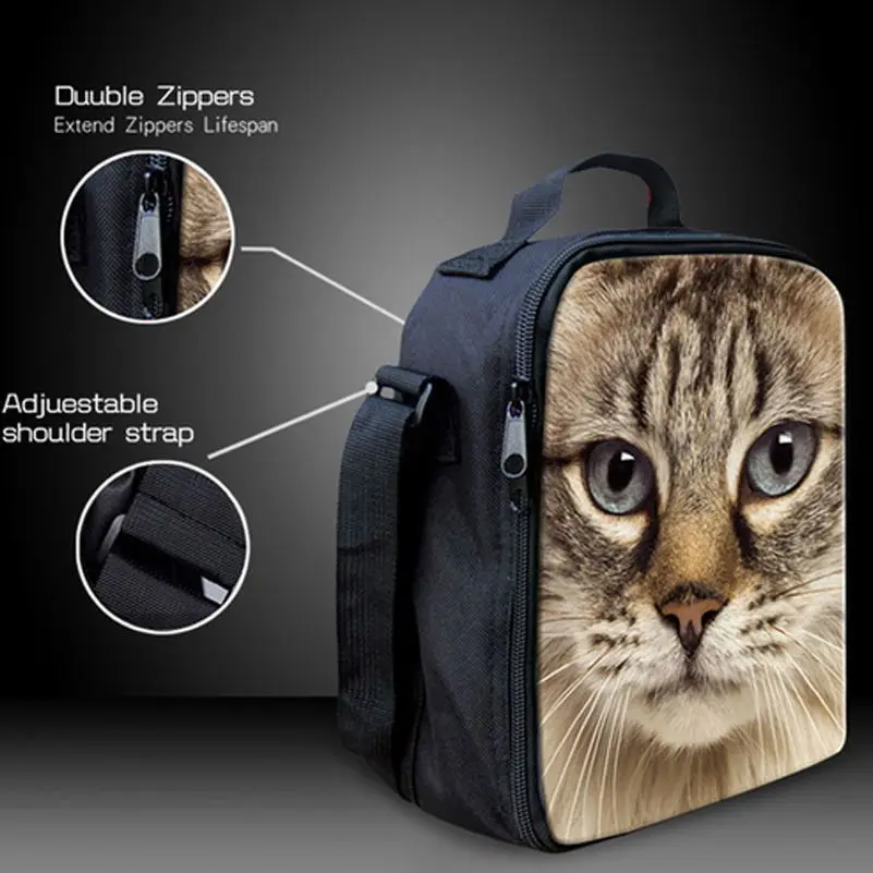 Трендовая печатная звезда сумка для ланча мужская термо еды Звездный ланчбокс