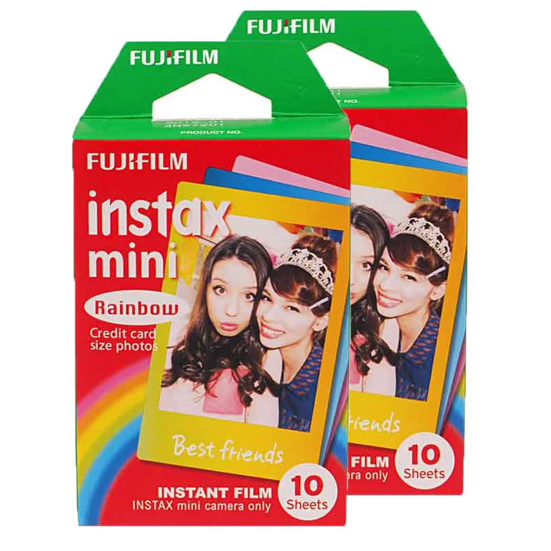 Оригинальная пленка Fujifilm Instax Mini 8 Rainbow Fuji Instant photo paper 20 листов для 7 s 50 50i 90 25 dw Share SP 1